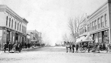Main Street, Worthington Minnesota, 1895