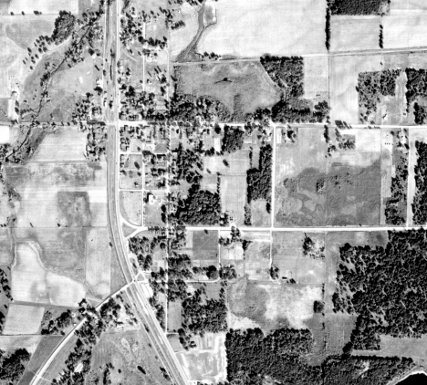 Aerial photo, Wyoming Minnesota, 1953