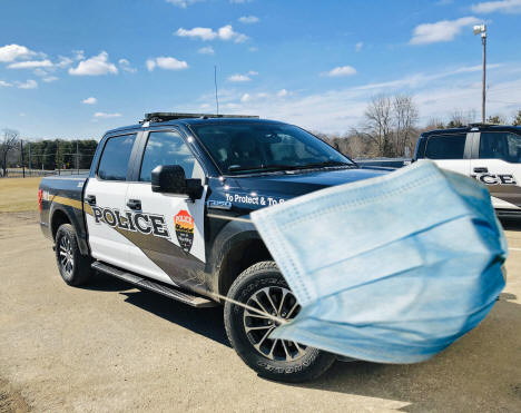 Wyoming police chief's squad car, 2020