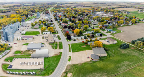 Aerial view, Adams, Minnesota, 2023