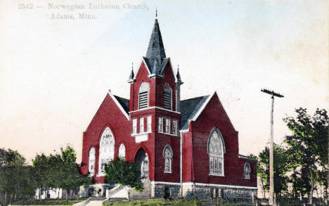 Norwegian Lutheran Church (now Little Cedar Church), Adams, Minnesota, 1916