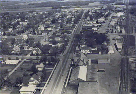 Aerial view, Adams, Minnesota, 1968
