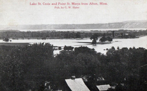 Lake St. Croix and Point St. Mary's from Afton, Minnesota, 1922