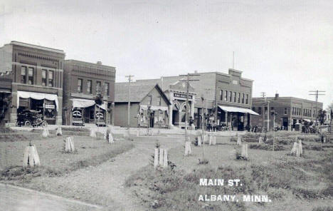 Main Street, Albany, Minnesota, 1911