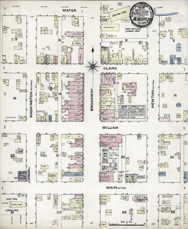 Sanborn Fire Insurance Map of Albert Lea, Minnesota, 1884
