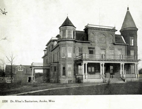 Dr. Kline's Sanitarium, Anoka, Minnesota, 1906