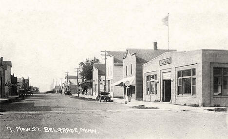 Street scene, Belgrade, Minnesota, 1917