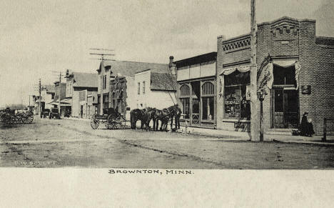 Street scene, Brownton, Minnesota, 1905