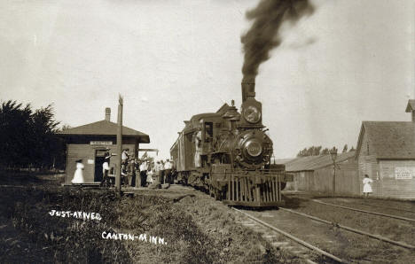 Depot, Canton, Minnesota, 1907