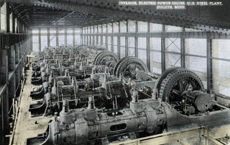 Powerhouse at the US Steel plant, Duluth, Minnesota, 1920s