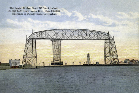 Aerial Bridge, Duluth, Minnesota, 1915