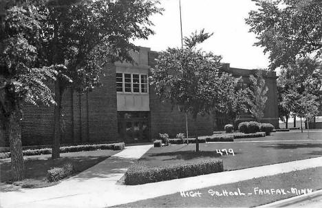 High School, Fairfax, Minnesota, 1950s