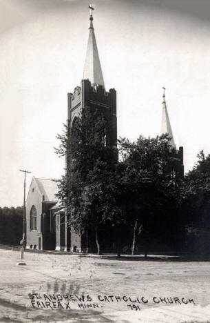 St. Andrews Catholic Church, Fairfax, Minnesota, 1919