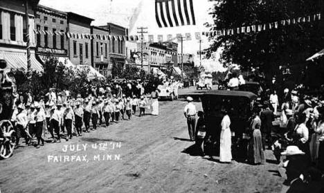 Fourth of July Parade, Fairfax, Minnesota, 1914