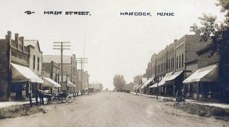 Main Street, Hancock, Minnesota, 1909