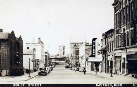 Sibley Street, Hastings, Minnesota, 1940s