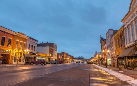 2nd Street East facing west in the old Historic Downtown area of Hastings, Minnesota, 2016