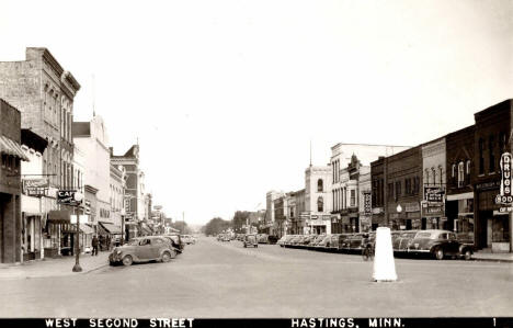 West Second Street, Hastings, Minnesota, 1940s