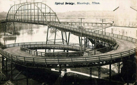 Spiral Bridge, Hastings, Minnesota, 1920s