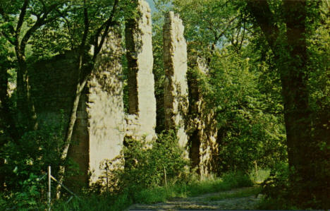 Ruins of the old Ramsey Mill, Hastings, Minnesota, 1960s