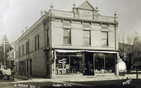 Joseph Kehrer Dug Store, Jordan, Minnesota, 1914
