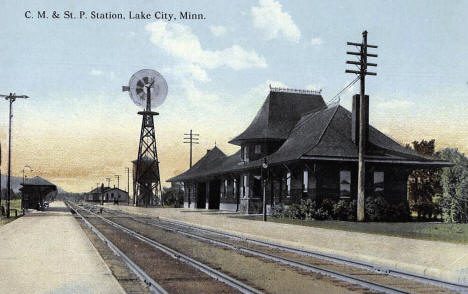 Depot, Lake City, Minnesota, 1908