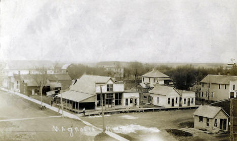 Street scene, Magnolia, Minnesota, 1910s