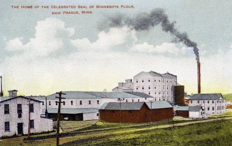 Home of the Celebrated Seal of Minnesota Flour, New Prague Minnesota, 1908