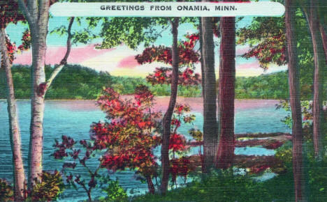 Lake scene, Onamia, Minnesota, 1930s