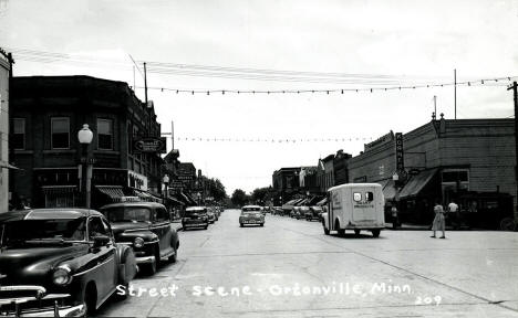 Street scene, Ortonville, Minnesota, 1940s