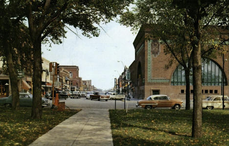 Cedar Street in Owatonna, Minnesota, 1950s