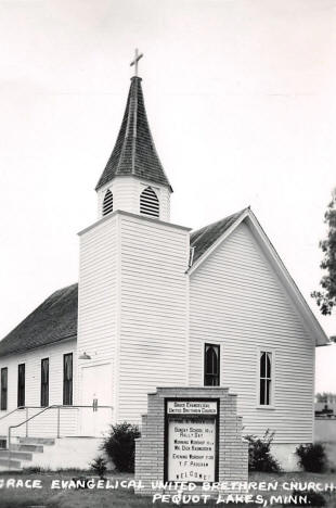 Grace Evangelical United Brethren Church, Pequot Lakes, 1950s