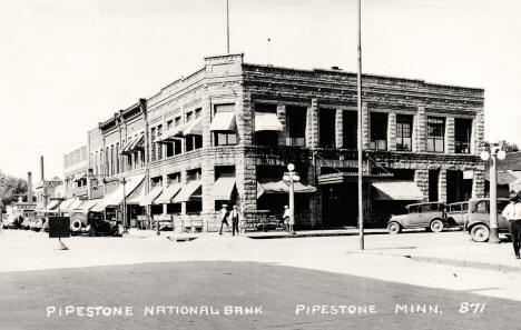 Pipestone National Bank, Pipestone, Minnesota, 1930s