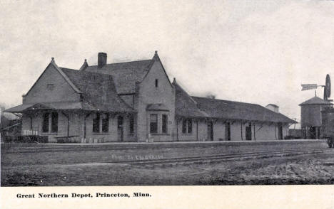 Great Northern Depot, Princeton, Minnesota, 1908