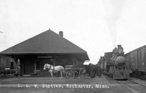 Chicago Great Western Depot, Rochester, Minnesota, 1908