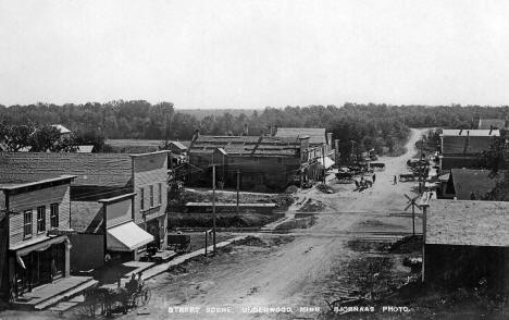 Street scene, Underwood, Minnesota, 1910