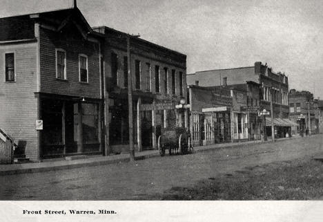 Front Street, Warren, Minnesota, 1908