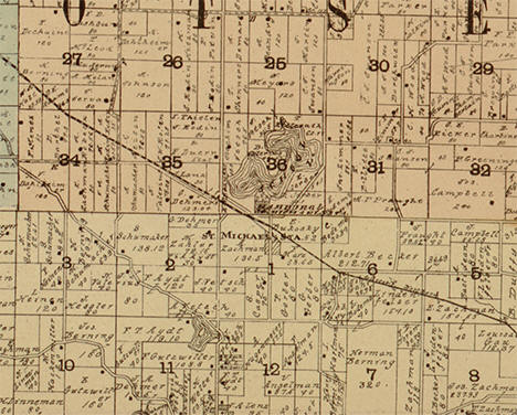 Plat map of the Albertville Minnesota area, 1901