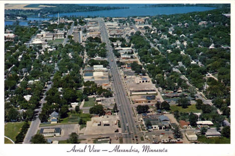 Aerial view, Alexandria, Minnesota, 1980s