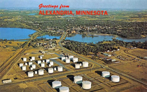 Aerial view, Alexandria, Minnesota, 1970s