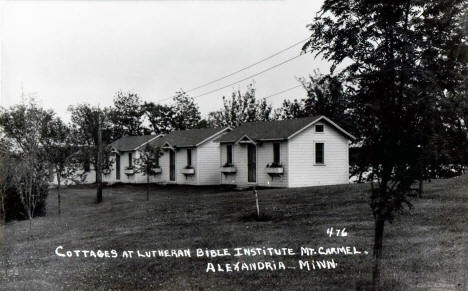 Cottages at Mt. Carmel Luthern Bible Institute, Alexandria, Minnesota, 1947