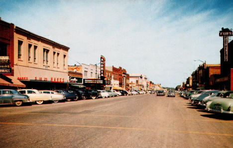 Broadway looking North, Alexandria, Minnesota, 1950s