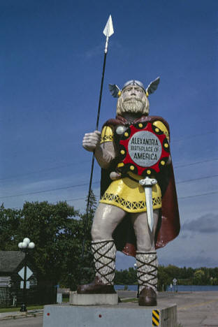 Big Ole the Viking statue, Alexandria, Minnesota, 2001
