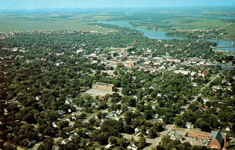 Aerial view, Alexandria, Minnesota, 1966