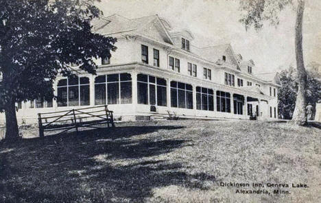 Dickenson Inn on Lake Geneva, Alexandria, Minnesota, 1926