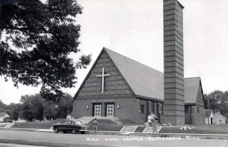 Zion Lutheran Church, Alexandria, Minnesota, 1954