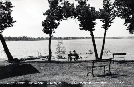 City Park on Lake Henry, Alexandria, Minnesota, 1950s