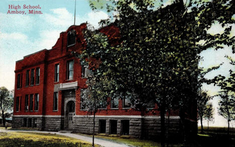 High School, Amboy, Minnesota, 1915