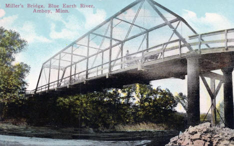 Miller's Bridge, Amboy, Minnesota, 1910