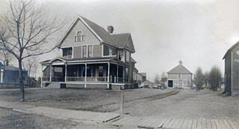Uncle Oscar's home, Amboy, Minnesota, 1908